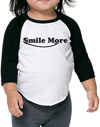 ALIZISHOP Kids Roman Atwood Smile More Raglan T-Shirts For 2-6 Years
