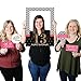 Big Dot of Happiness Chic 13th Birthday - Pink, Black and Gold - Birthday Party Selfie Photo Booth Picture Frame & Props - Printed on Sturdy Material