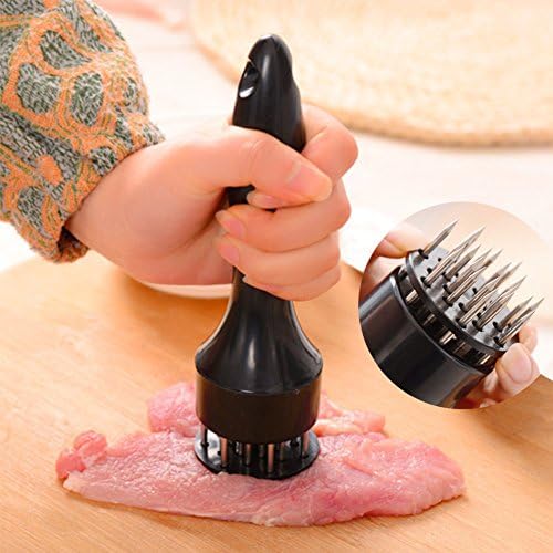 Meat Tenderizer Needle Simculpt Professional Meat processing Tools 21 Pin Stainless Steel Needles for Tenderizing Steak, Beef, Pork, Fish
