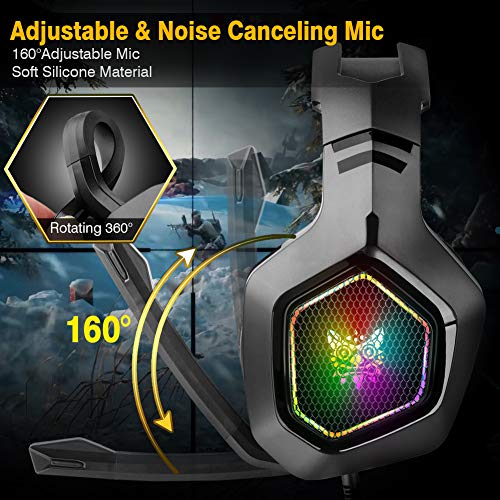 DIZA100 PS5 PS4 Gaming Headset with Microphone Surround Stereo PC