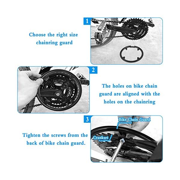 €9.99 HUAYUE 2 Pezzi Paracatena per Bicicletta in Plastica, Protezione per  Ruota della Catena per Copricatena per 42T 44T Mountain Bike/Bicicletta da  Strada/Bicicletta Pieghevole- con 8 Viti - bikewebshop.it