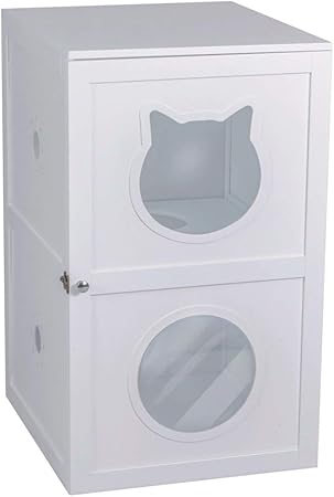 double decker litter box enclosure