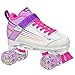 Pacer Comet Quad Kids Roller Skate, with Light Up Wheels, P973, White sz 1