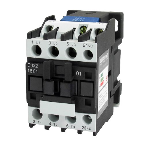 uxcell 220V Coil Motor Controler AC Contactor 3P 3 Pole NC 660V 32A CJX2-1801