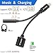 iphone 7 / 7 plus / 8 / X adapter, (Support iOS 10.3, iOS 11)Cone 2 in 1 Lightning Adapter and Charger, Lightning to 3.5mm Aux Headphone Jack Audio Adapter for iphone X, 8, 8 plus, 7, 7 plus(Black)
