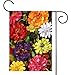 Toland Home Garden 112064 Zippy Zinnias Spring Flag 12x18 Inch Double Sided Spring Garden Flag for Outdoor House summer Flag Yard Decoration