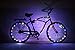 GlowRiders Ultra Bright LED - Bike Wheel Light String (1 pack) - Assorted Colors Bicycle Tire Accessories- Burning Man Accessory (7 Colors In One)