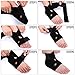 Uprotective Ankle Brace Breathable with Copper Material Adjustable Design Compression Relieve Pain Protection for Football Running Sport Suit Left or Right