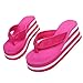 Womail 2016 Fashion Summer Clip Toe Platform Wedge Sandals High Heel for Women Hot Pink (39)