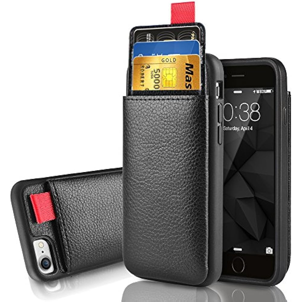IPhone 8 Wallet Case, 7 Leather Shockproof Case With ID Credit Card