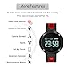 Arvin Heart Rate Watch, Blood Pressure Monitor Smart Watch Sports Bracelet Wristband Activity Tracker Fitness Bracelet Cardio Watch with Pedometer Sleep Monitor for iPhone IOS Android