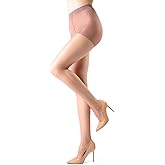 MeMoi Women's 2 Pair Pack All Day Comfort Sheer Satin Sheer Pantyhose