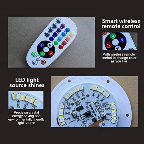 JSBVM LED Blumentopf, Beleuchtet Pflanzkübel 16 Farben per Fernbedieung Wählen für Kindergarten Pool Garden Decor – Bild 4