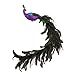 Kurt Adler Large Purple/Blue Feather Peacock on Clip, Multicolor, 26 Inches