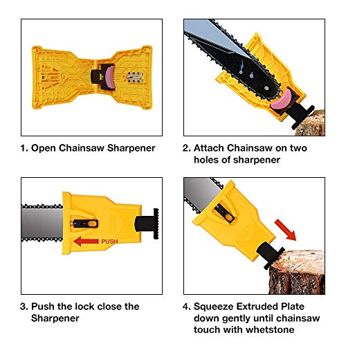 Chainsaw Teeth Sharpener Fast Sharping Stone Grinder Tools Power Bar