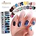 HIGH'S EXTRE ADHESION 20pcs Nail Art Transfer Decals Sticker Pattern Series The Cocktail Collection Manicure DIY Nail Polish Strips Wraps for Wedding,Party,Shopping,Travelling (Galaxy)