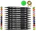 M&G 12 Pcs Art Markers, Dual Tip Watercolor Brush Pen Water Based Markers for Sketching, Painting and Coloring, Water Soluble Marker Pen with Water Color Brush tip and Water Color fine tip (12)
