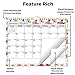 Small Wall Calendar 2020 (Floral) 8.5x11 Monthly Wall Calendar, Use to December 2020, with Stickers for Calendars, Hanging Calendar 2019 2020 by Cranbury