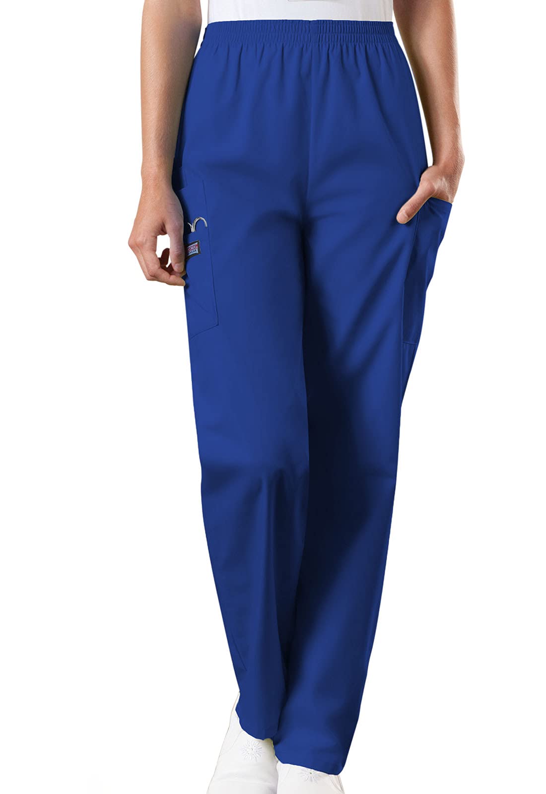 CherokeeScrub Pants for Women Workwear Originals Pull-On Elastic Waist 4200P, XL Petite, Galaxy Blue