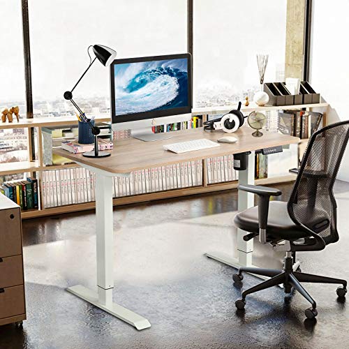 Tulib Electric Height Adjustable Standing Desk Sit Stand Up Desks for