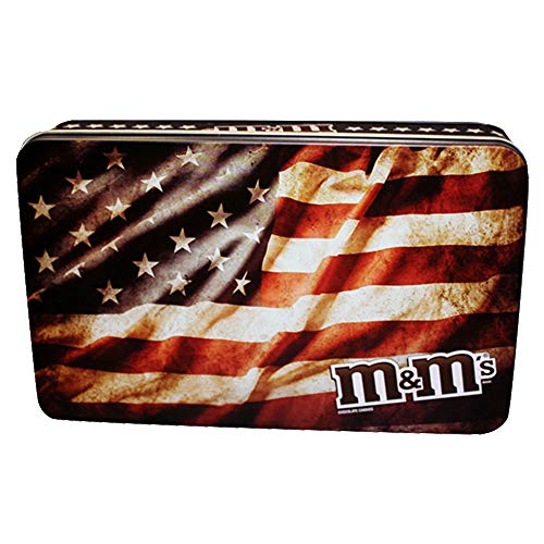 M&M's American Flag Military Collectors Tin - 2.75 Ounces