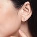 Mints S925 Sterling Sliver Heart Earrings Cute Stud Earrings for Women Twisted Knot Earring for Women