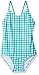 Kanu Surf Big Girls Lilly Check 1-pc Swimsuit, Lilly Green Check, 8