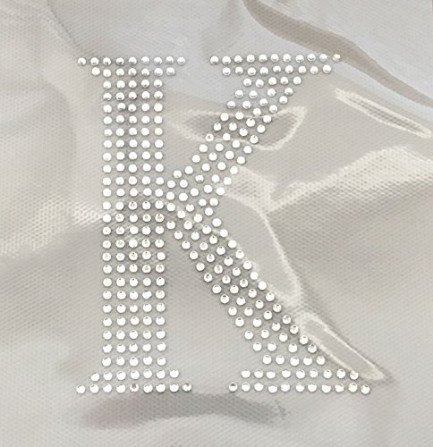 Kappa - 4" Greek Letter - Crystal - Rhinestone Iron on Transfer