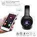 Over Ear Headphones, EIVOTOR Foldable Wireless Headset with Microphone LCD Display Wired and Wireless Mode for iPhone Android Tablet PC