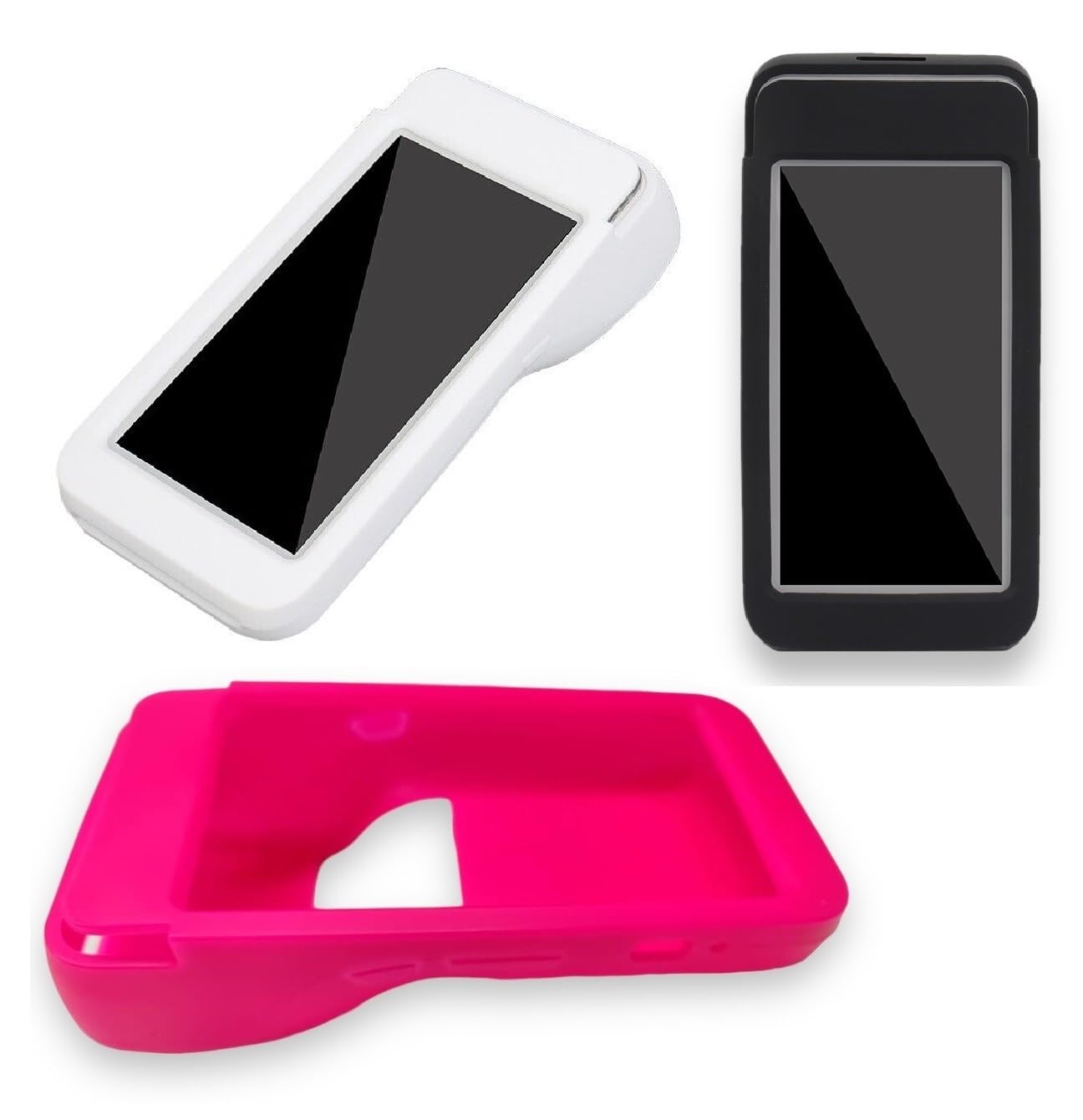PAC Supplies Global Silicone Protective Bumper Case For PAX A920 (Device Without Barcode) (Pink)