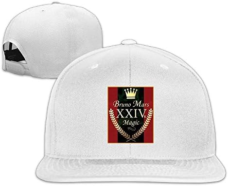 Bruno Mars '24K Magic' Logo Flat Snapback Adjustable Hats Cap
