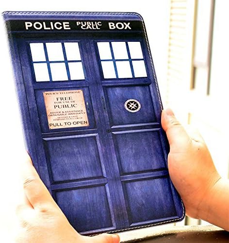 Blue Police Call Box Pattern Doctor Who Tardis Unique Design PU Leather Stand Case Smart Cover For Apple iPad 4th Generation ipad 2 & ipad 3