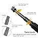 Vicdozia 19'' Extension Selfie Stick, Portable Hand Grip Waterproof Handheld Monopod Adjustable Pole Compatible with GoPro Hero 12 11 10 9 8 7 6 5 AKASO SJCAM DJI OSMO and More Action Sports Cameras
