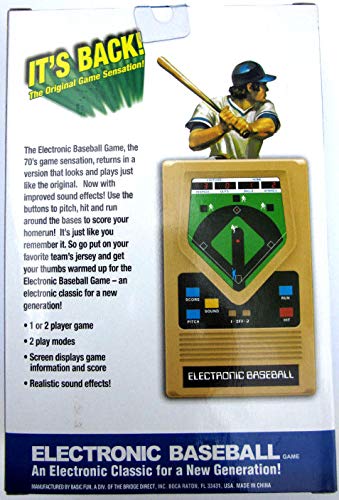 Big Game Toys~Electronic Baseball Classic 1970's Handheld Pocket Travel Portable Video Game