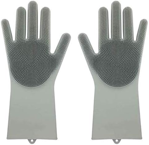Silicone Gloves Dish Washing Cleaning Long Brush Gloves Household Kitchen Housework Pet Hair Care(1PCS)