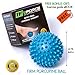 Spiky Massage Balls - (Pack of 3) - Excellent for Sciatic Nerve Massage, Trigger Point Therapy, Reflexology, Myofascial Release, Muscle Recovery, Yoga, Foot Pain