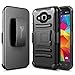 Galaxy J5 2016 Case, NageBee [Heavy Duty] Armor Shock Proof Dual Layer [Swivel Belt Clip] Holster with [Kickstand] Combo Rugged Case for Samsung Galaxy J5 (2016) Release (Black)