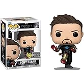 Funko Infinity Saga Tony Stark Mark 42 Suit-Up Glow-in-The-Dark + Pop Protector: EE Exclusive Iron Man 3 Pop! Marvel Vinyl Figure (Gift Set Bundled with ToyBop Brand Box Protector Collector Case)