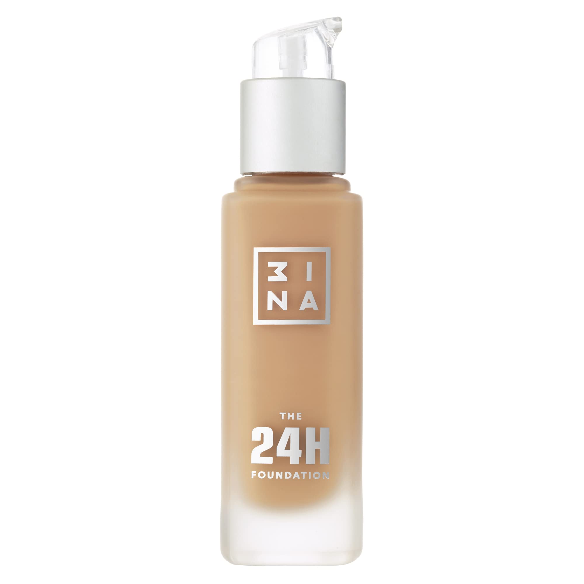 3INA MAKEUP - The 24h Foundation 645 - Medium tan Foundation Yellow Undertone - 24H Waterproof Liquid Foundation Full Coverage - Matte Foundation for Flawless Skin - Vegan - Cruelty Free