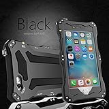 R-JUST Gundam Series Daily Waterproof Shockproof Aluminum Case Heavy Duty Defender Armor Case for Apple iPhone 6/iPhone 6s (Black)