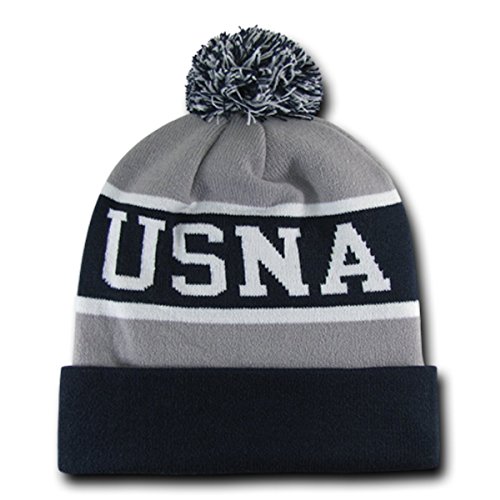 W Republic Apparel The Legend Beanie NL, USNA, Navy Grey, One Size