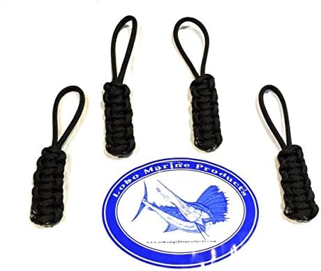 4 Pack 550 Paracord Soft Top and Boat Enclosure Zipper Pulls Made in The USA