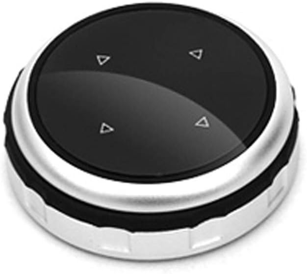 Tickas Multimedia Knob Trim,Car Multimedia Button Cover Knob Frame Trim Controller Only Ceramic for iDrive Button For BMW 1 2 3 4 5 6 Series X1 X3 X4 X5 X6
