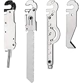 Roxon FT07 Bulid Your Own Multitool - Flex Implements Tools Accessories Set (Box Cutter, Ruler & Magnetic Grabber, Pen & Twee