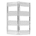 Myjell 120 Earring Holder Jewelry Hanger Organizer Foldable Acrylic Earring Screen Display Stand Hanging Earrings Bracelets Necklaces 2-Panel