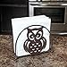 Home-X - Bronze Napkin Holder with Owl Design, A Fun Addition to Any Dinner Table, Kitchen Counter Top, or Picnic Table for Guaranteed Storage and Durability