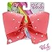 JoJo Siwa Signature Collection Hair Bow with Rhinestones - Coral With Sticker Patch Set Included