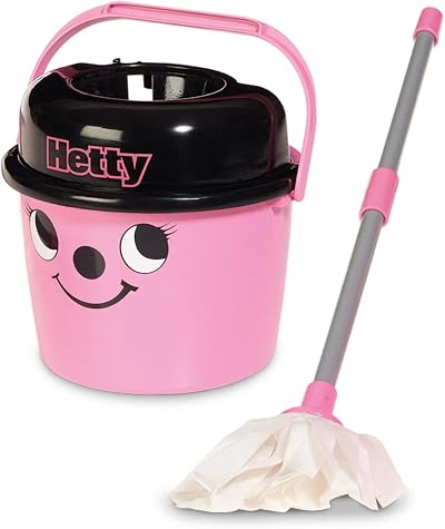Casdon Hetty Mop & Bucket Toy Cleaning Set 3+ Pink Brand Casdon