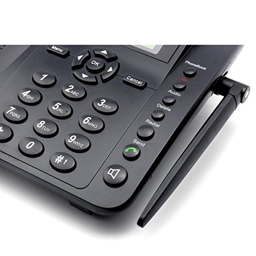 Desktop Wireless GSM Unlocked Telephone Full Size Cell Phone with SMS FM Radio Function Sourcingbay M281 Bright 2.4" LCD Screen with Caller ID Battery