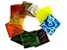Devardi Glass 4 oz. COE 90 Dichroic, Textured & Fancy Fusible Sheet Glass Mix - 1/4 lb
